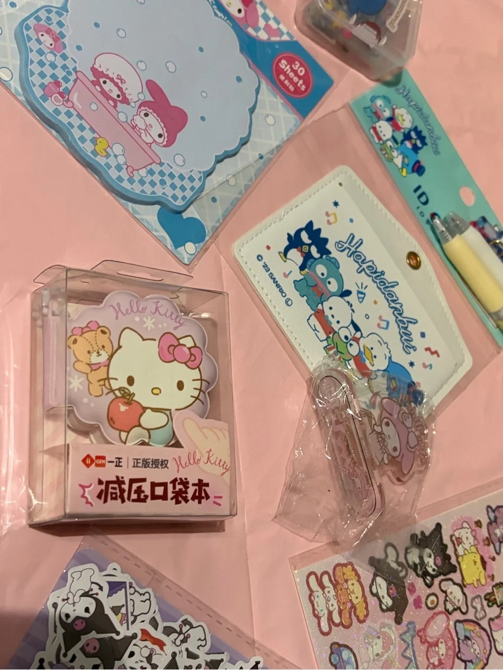 Sanrio Characters Stickers & Stationery Bundle Set